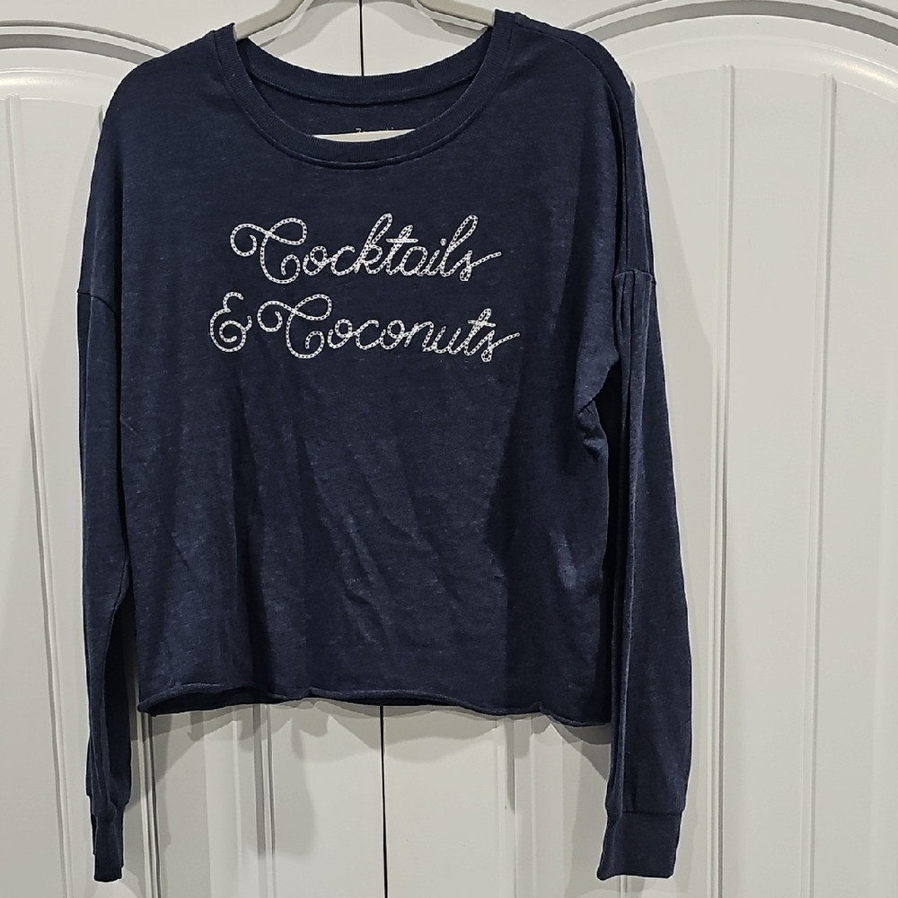 💥Cocktails And Coconuts Long Sleeve Tee